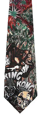 King Kong Film Men's Necktie American RKO Ape Movie Gorilla Silk Neck Tie • $14.95