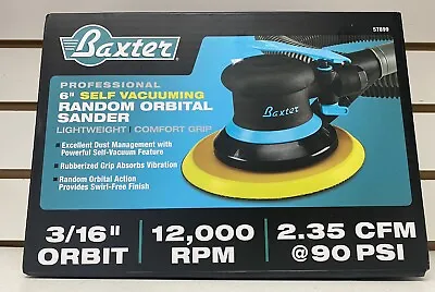 $75.99 • Buy BAXTER 6” Self Vacuuming Random Orbital Sander 57899