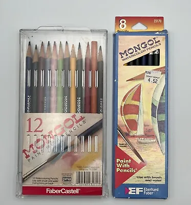 20 Vintage Watercolor Pencils Mongol Paint With Pencils Eberhard Faber Castell • $20