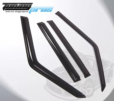 For Suzuki Sidekick 1989-1998 Black Out-Channel Window Rain Guards Visor 4pc Set • $43.76