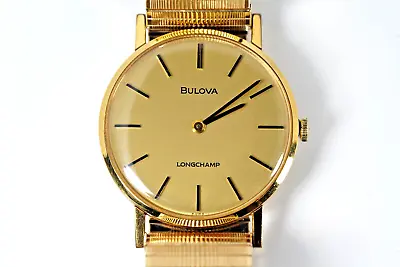 1970's Bulova Longchamp RARE W/ Original Bracelet - Amazing Condition • $308.45