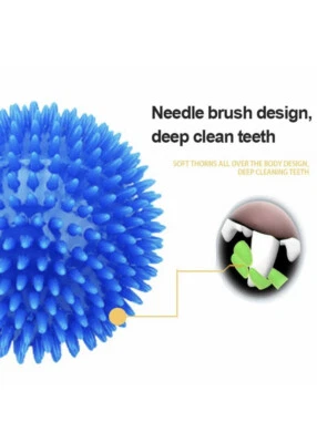 £6 • Buy Puppy Chew Toys Dog BLUE Spikey Balls Hedgehog Ball Interactive Toys Dog Balls