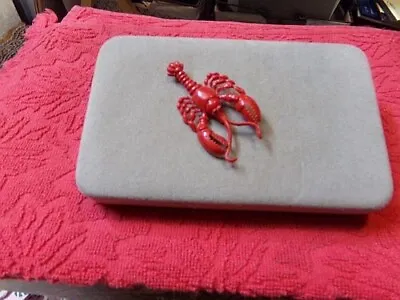 Vintage Red Lobster Pin / Brooch - Plastic - Not Heavy To Wear • $7.99