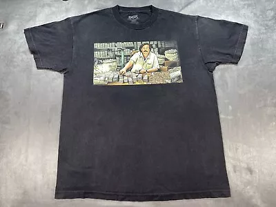 DGK Pablo Escobar Too Much Money Counting Bury It Smuggler Faded Black L Shirt • $18.50