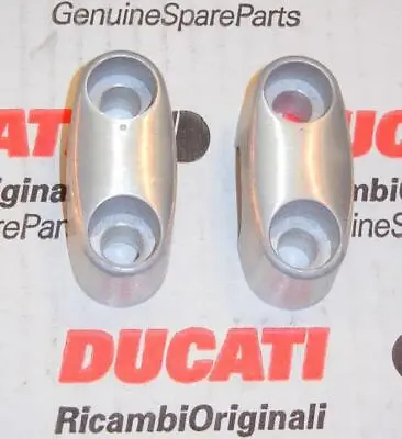 Ducati Marzocchi Ceriani Betor Large Handlebar Clamps 8mm Holes 32mm Apart - B • $18.23