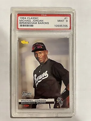 1994 Classic Birmingham Barons Michael Jordan #1 Psa 9 Mint • $70