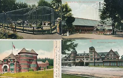 4 Vintage Idora Park Key Route Oakland Alameda County CA. Postcards • $4