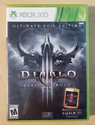 Diablo 3 III: Reaper Of Souls Ultimate Evil Edition Microsoft Xbox 360 CIB • $16.99