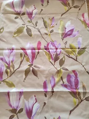 Edinburgh Weavers Magnolia Beige Fabric Remnant 188cmx61cm Cushions Crafts Etc • £9