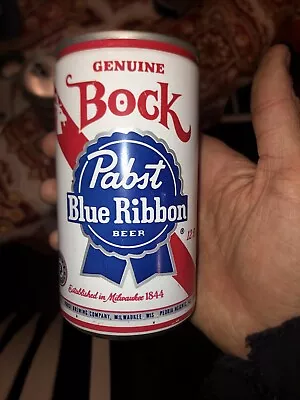 Flat Top Beer Can Pabst Blue Ribbon Bock Can Pull Tab 12 Oz American Made • $24.99