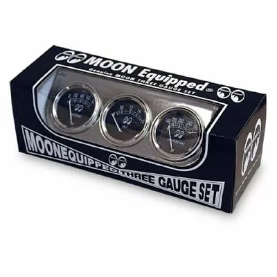Moon Equipped 3 Gauges Set    MOONEYES   GOOD FOR CAR AND TRUCKS CLASSIC LOOK  • $91.99