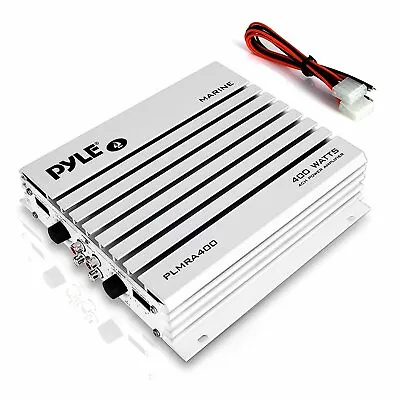 Pyle Hydra Marine Amplifier - Upgraded Elite Series 400 Watt 4 Channel Audio Amp • $53.99