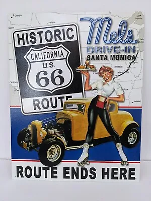 Mels Diner Drive In Route 66 Vintage 50's Hot Rod Retro Wall Decor Metal Sign • $18.95