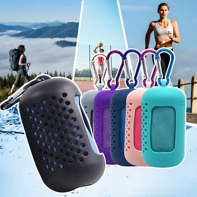 $16.73 • Buy Portable Travel Camping Microfiber Shower Beach Hiking Quick-Drying Towel AU
