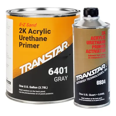 Transtar 6401 EZ Sand 2K Acrylic Urethane Gray Primer Kit W/ Activator (Gallon) • $152.27