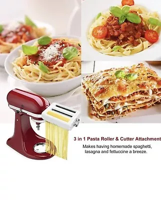 Antree Pasta Maker Attachment 3 In 1 Set For KitchenAid Stand Mixers Included... • $31.99