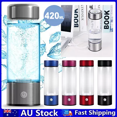 420ml Hydrogen Rich Alkaline Water Ionizer Generator Bottle Cup USB Portable Mug • $42.95