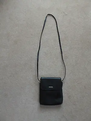 Nova Black Leather Small Across Body Bag • £6