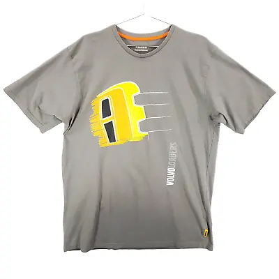 Volvo T Shirt Mens Extra Large Gray Construction Loaders Graphic Crew Neck Tee • $7.35