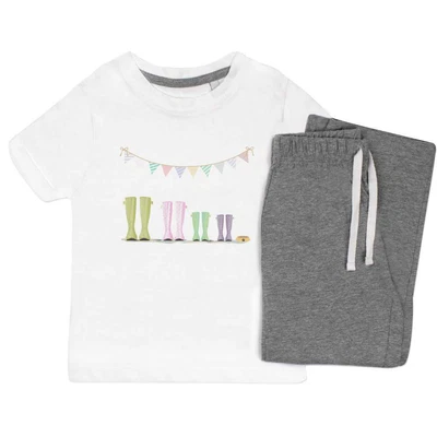 £14.99 • Buy 'Spotty Wellies' Kids Nightwear / Pyjama Set (KP038439)