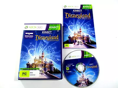 Disneyland Adventures  Xbox 360 Kinect PG R4 PAL Manual 2012 Microsoft Tested • $12