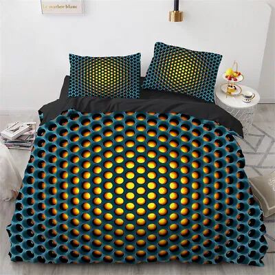 £31.48 • Buy 3D New Abstract Printing Fashion Bedding Set Of Duvet Cover & Pillow Case Set I1