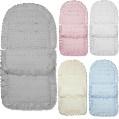 £21.99 • Buy Broderie Anglaise Footmuff / Cosy Toes Compatible With Maclaren