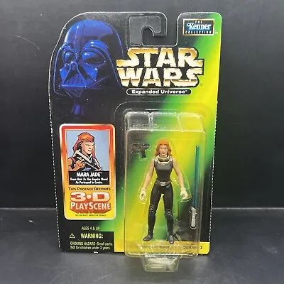 Star Wars Expanded Universe Mara Jade Figure W/3D Play Scene Kenner 1998(T1)(21) • $18.99