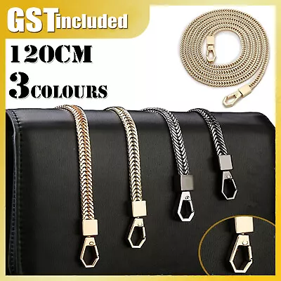 120cm Metal Handbag Shoulder Strap Bag Chain Smooth Replacement Crossbody Chain • $6.99