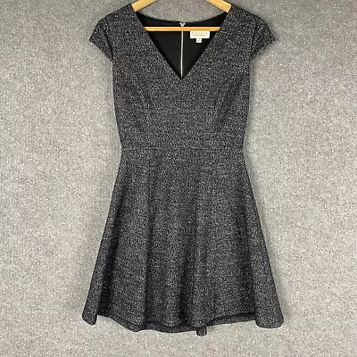 $29.95 • Buy Blue Juice Dress Womens 8 Grey Fit Flare Wool Blend Formal Event Occasion Ladies