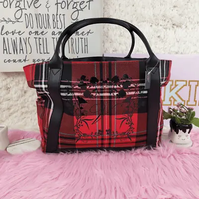 NWT {Victoria's Secret} Black Red Weekender Tote: Stylish Travel NWT • $38.89