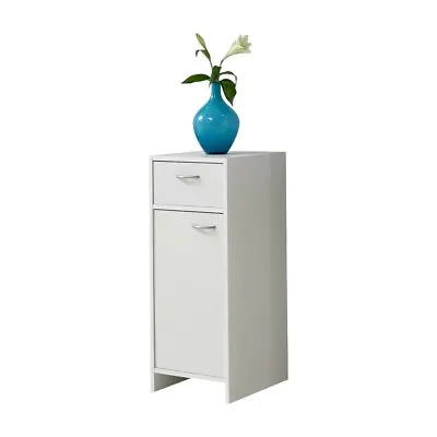 'Madrid-2' Floor Standing Bathroom Cabinet / Cupboard White. • £29.99