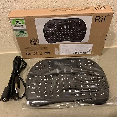 Rii Mini I8+ Wireless Keyboard Touchpad With Mouse For PC/Tablets/Mac/TV New • $22.99