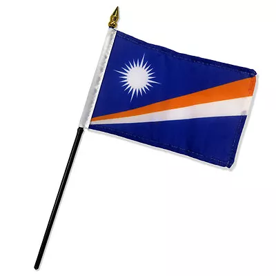 Marshall Islands 4 X6  Flag Desk Table Stick • $6.44