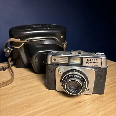 Ilford Sportsman 35mm Camera With Hard Case Tested Working • £14.99