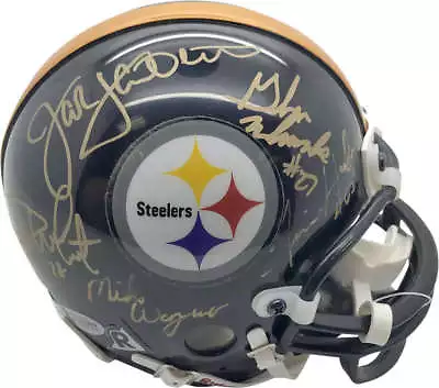 Steel Curtain Signed Autographed Mini Helmet Wagner Lambert +3 Beckett BAS • $349.99