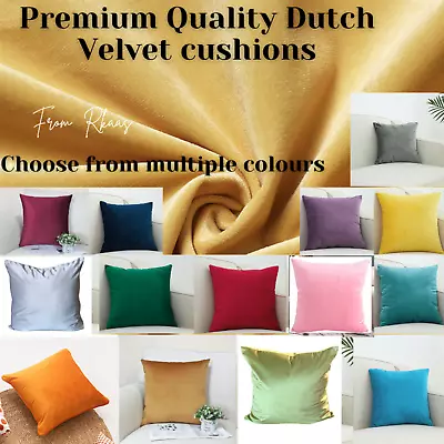 £4.99 • Buy Luxury Super High Quality Dutch & Crushed Velvet Cushion Covers