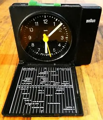 £29.02 • Buy Braun 871 B World Travel Alarm Clock Good Condition Made In Germany Dieter Rams