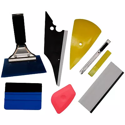 US Stock 8 In 1 Car Window Film Tools Squeegee Scraper Set • $7.51