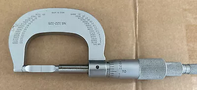 Mitutoyo 0- 1  Blade Micrometer No. 122-125 .0001 Machinists • $39