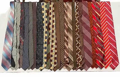 Modern/Vintage Ties Lot Of 25 For Wear Or Crafts Variety Of Styles And Patterns • $17.99