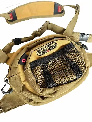 White River Fly Shop Fishing Chest Pack Adjustable Canvas Wading Bag • $29.99