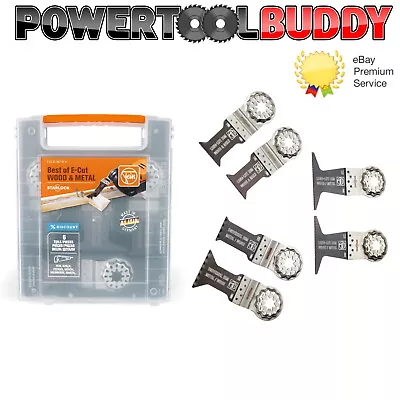 £35 • Buy Fein 35222967010 E-Cut Starlock Wood Metal Set 6pc Multi Tool Blade Set In Case
