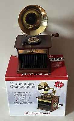 Mr Christmas Harmonique Gramophone Retired Musical 12 Disc Record Player  • $71.99