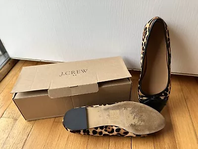 J Crew Leopard Print Flat Shoes Women Size 10 • $40