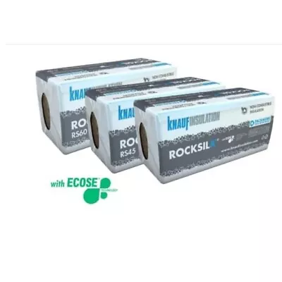 100mm Knauf Rocksilk RS45 Acoustic Cavity Slab (3.6m2 Per Pack) - 10 Pack Deal • £450