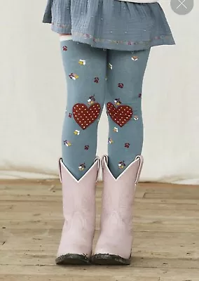 Matilda Jane Just Imagine Gwen Girls Flowers And Hearts Tights Size 2 New In Bag • $14.50