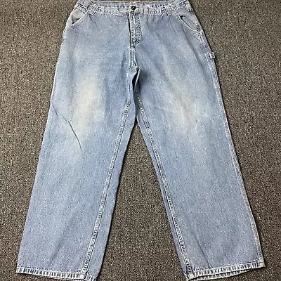 Craftsman Jeans Mens 42 X 32 Blue Cotton Utility Slash Pocket WORK • $6.47