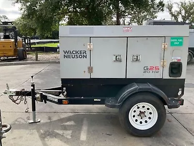 Wacker Neuson G25 20kw Generator Diesel Isuzu Engine Trailer Mounted • $16500