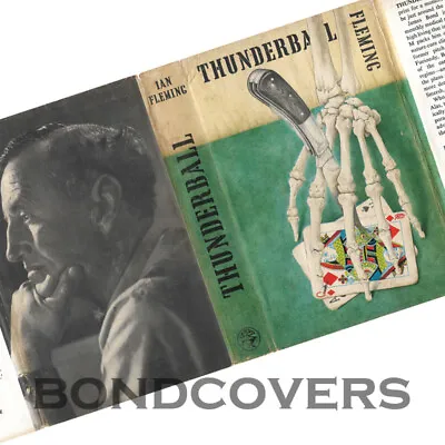 $25.95 • Buy THUNDERBALL First Edition REPRODUCTION DUSTJACKET IAN FLEMING Facsimile